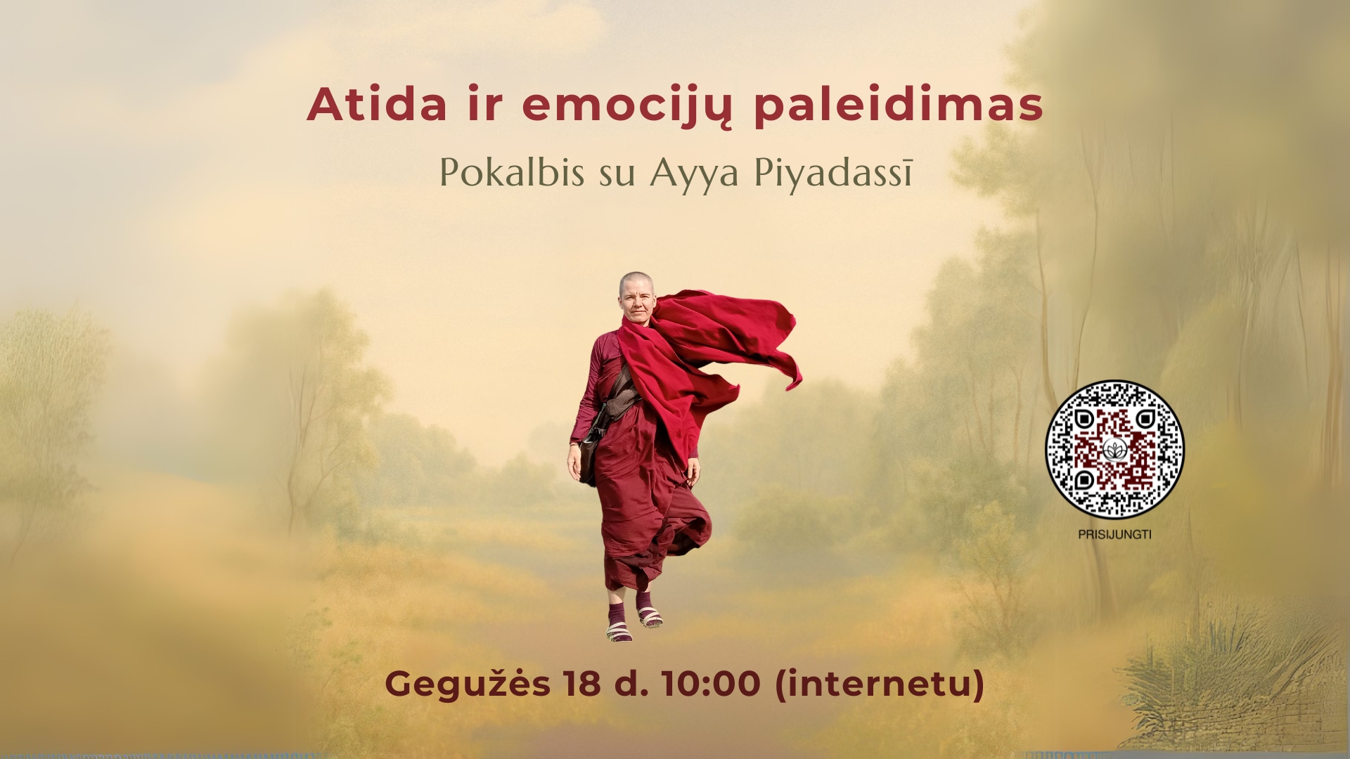 POKALBIS IR DISKUSIJA INTERNETU „Atida ir emocijų paleidimas”