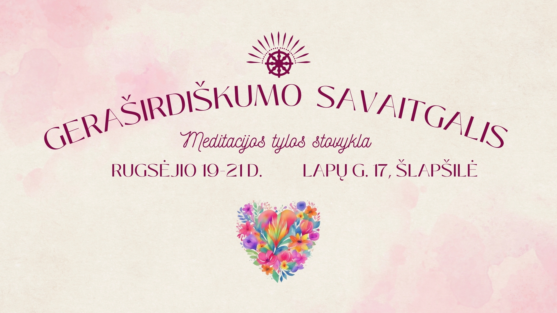 Geraširdiškumo savaitgalis | Meditacijos tylos stovykla