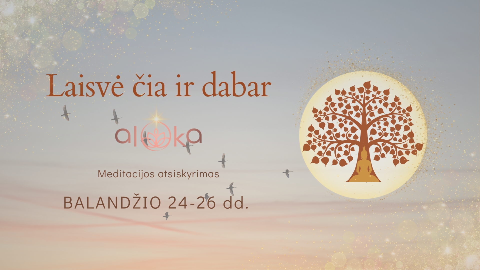 „Laisvė čia ir dabar” | Meditacijos atsiskyrimas 04.24-26